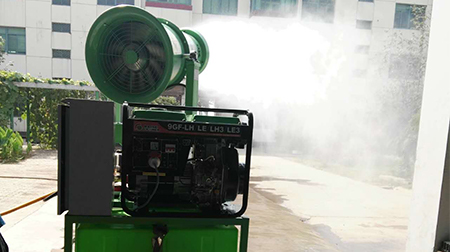 高射程喷雾机的工作及原理